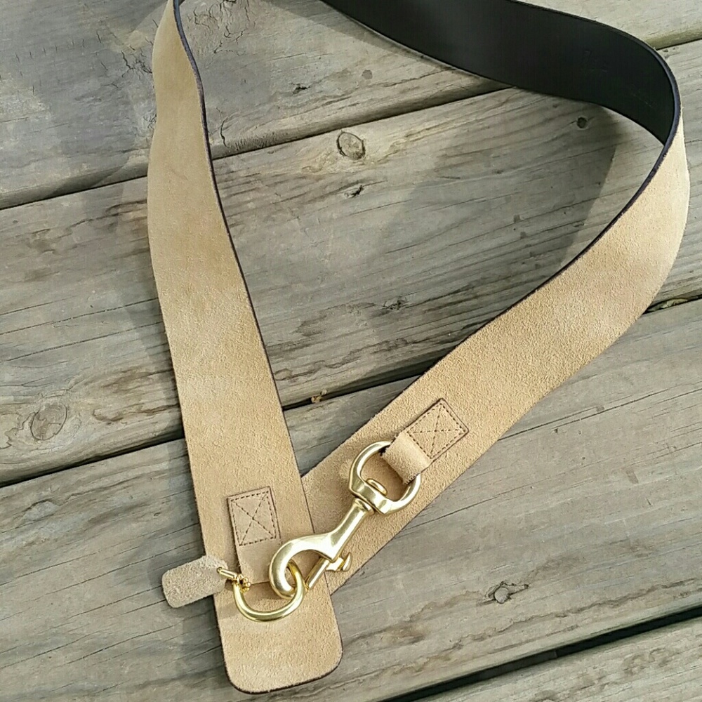 Coach medium  leather hip slung belt